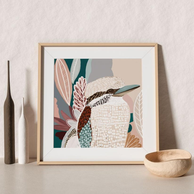 Kookaburra Print - Australian Bird Giclee Print - Prints