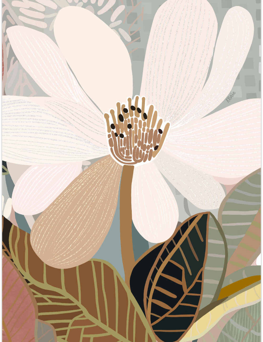 Magnolia No.2 - Rolled Canvas | Limited Edition Print