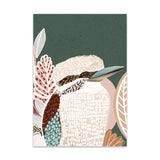 Kookaburra In Green No.2 - Unframed Print