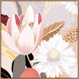 The Elegance Pair: Magnolia No. 2 & Halcyon Framed Canvas Set