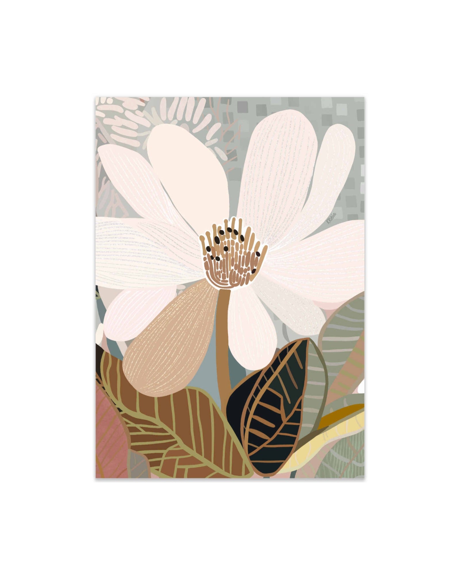 Magnolia No.2 - Unframed Print – Haven Prints