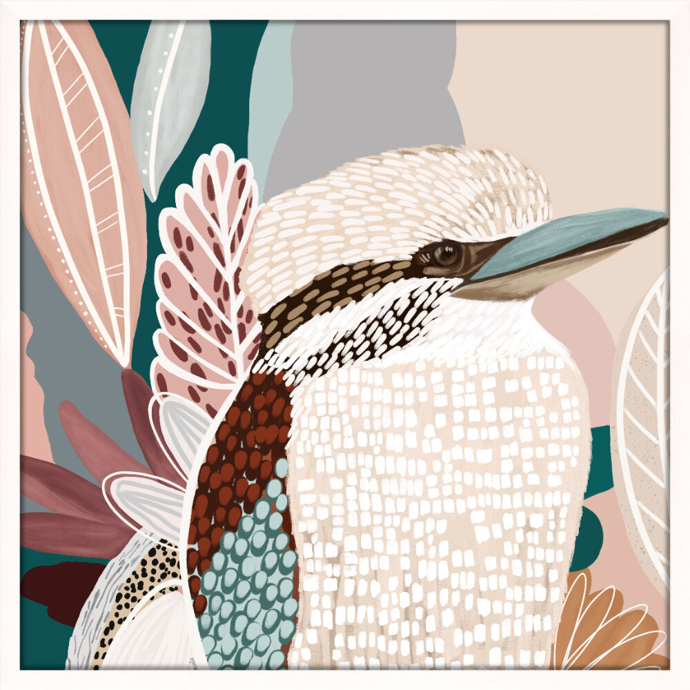 Kookaburra in Pink - Framed Print