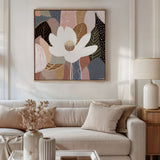 Night Flower No.2 - Framed Canvas Print